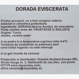 Doradă eviscerată 320g