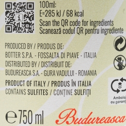 Vin spumant alb brut Shine, 11%, 750ml