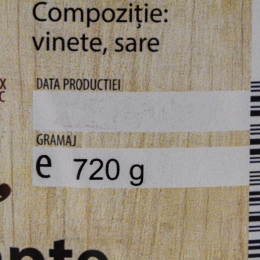 Vinete coapte 720g