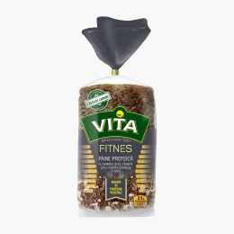 Pâine proteică cu semințe de in, cânepă, soia, floarea soarelui și ovăz 400g