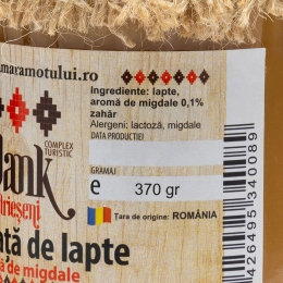 Dulceață de lapte cu aromă de migdale 370g