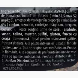 Râșniță mix sare de Himalaya iodată și verdețuri de Provence 180g