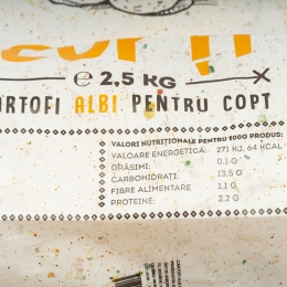 Cartofi albi pentru copt 2.5kg