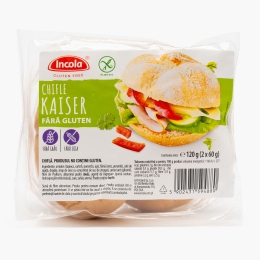 Chifle Kaiser, fără gluten, 2x60g (120g)
