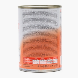 Hrană completă pentru câini adulți, cu pate și bucăți de carne, cu vită, 400g