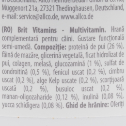 Recompensă funcțională pentru câini Multivitamin, 150g