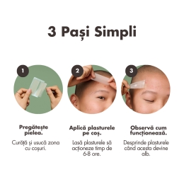 Plasturi hidrocoloidali pentru coșuri, 10 buc