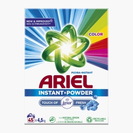 Detergent de rufe pudră automat Touch Lenor Color 45 spălări, 4.5kg