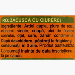 Zacuscă premium cu ciuperci 290g
