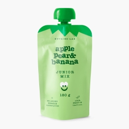 Piure cu măr, pară și banană Junior Mix 180g