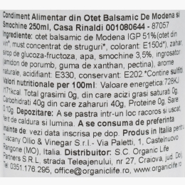 Oțet balsamic de Modena IGP cu smochine 250ml