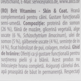 Recompensă funcțională pentru câini Skin & Coat, 150g