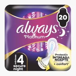 Absorbante Secure Night 4 Pack 20 buc