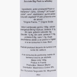 Măslinescu - Sos iute Big Peat cu whiskey 100g