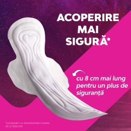 Absorbante de noapte Ultra Large Goodnight Duo Super Heavy cu aripioare 16 bucăți
