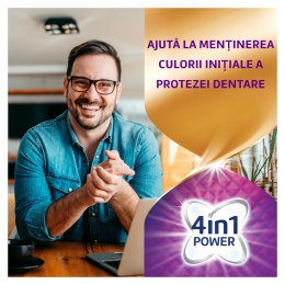 Tablete efervescente pentru curățarea zilnică a protezei dentare, dublă putere, Max Clean, 30 tablete