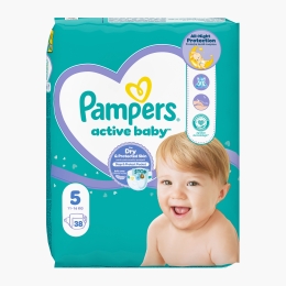 Scutece Active Baby, mărimea 5, 11-16kg, 38 buc