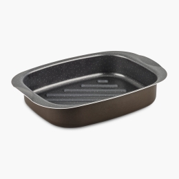 Tavă de cuptor pentru friptură, 27x39cm, înveliș antiaderent, din 100% aluminiu reciclat