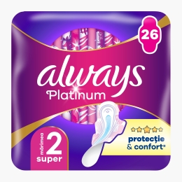 Absorbante Platinum Super Quatro Pack, 26 buc