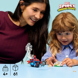 Spidey pe motocicletă vs Rhino, 11206 Spidey, 61 piese, +4 ani