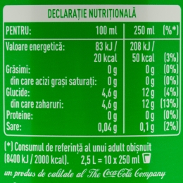 Băutură carbogazoasă Fresh, 2.5l