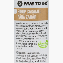 Sirop cafea caramel, fără zahăr 50ml