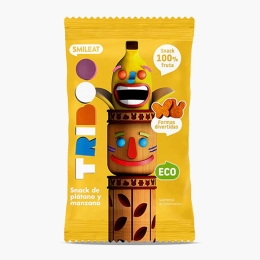 Gustare eco din mere și banane Triboo 25g