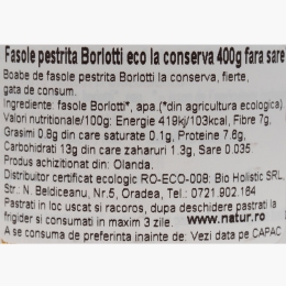 Fasole Borlotti eco 400g