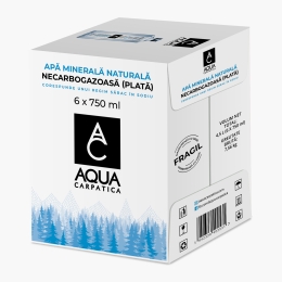 Apa minerală naturală necarbogazoasă sticlă 6x0.75l