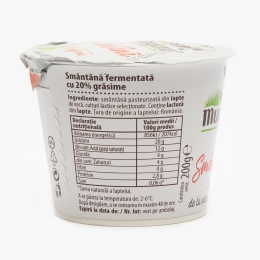Smântână 20% grăsime 200g