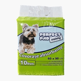 Covorașe absorbante pentru câini Perfect pad training, 60x90cm, 10 buc