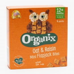 Cubulețe ecologice moi din ovăz integral și stafide, 12+ luni, 80g