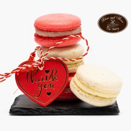 Macarons căpșune și cocos Mărțișor 80g