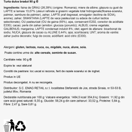 Turtă dulce în formă de braduți 90g