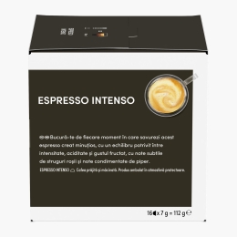 Espresso Intenso 16 băuturi 112g, capsule cafea 
