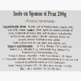 Covrigi cu spanac și praz - produs fabricat manual 200g
