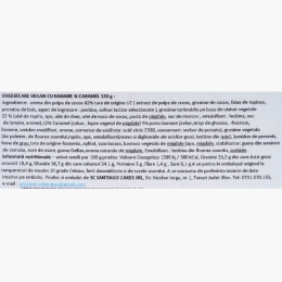 Cheescake vegan cu banane și caramel 120g