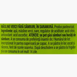 Măsline verzi fără sâmburi 700g