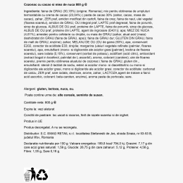 Cozonac cu cacao și nucă 800g