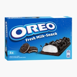 Baton pufos cu umplutură cremoasă Fresh Milk Snack 4x27g