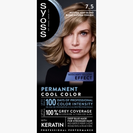 Vopsea de păr permanentă Professional Performance, 7-5 blond natural cenușiu, 115ml