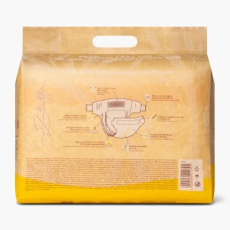 Scutece cu arici din bambus mărimea 3, 6-11kg, 30 buc