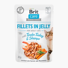 Hrană umedă pentru pisici adulte, cu curcan și creveți, 85g