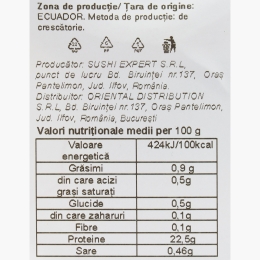 Creveți întregi cruzi calibru 40/50, 200g