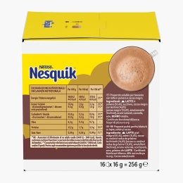 Nesquik 16 băuturi 256g, capsule ciocolată caldă