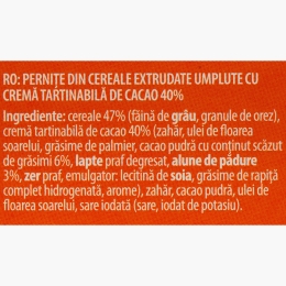Cereale pernuțe cu cremă nougat 250g