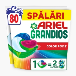 Detergent de rufe capsule Grandios Color, 80 spălări, 80 buc