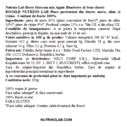 Piure de măr, afine și vișine Berry Blossom Mix 200g