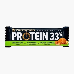 Baton proteic 33% cu aromă de caramel sărat, 50g