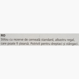Stilou Voice alb-negru +2 rezerve cerneală
